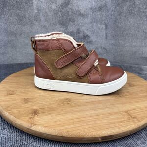 UGG Shoes Youth Size 11 Shearling Lined High Top Leather Suede Sneakers Boots
